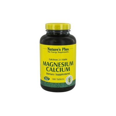 Nature's Plus Calcitron - 180 Tablets - Calcium Magnesium
