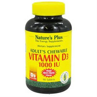 Nature's Plus - Adult S Vitamin D3 Chewable, 1000, 90 chewable tablets