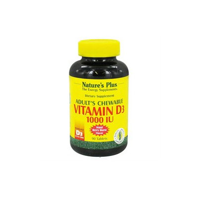 Nature's Plus - Adult S Vitamin D3 Chewable, 1000, 90 chewable tablets