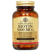 Solgar Biotin - 5000 mcg - 60 Vegetable Capsules