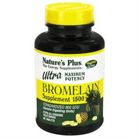 Nature's Plus Ultra Bromelain Supplement, Tablets, 60 ea