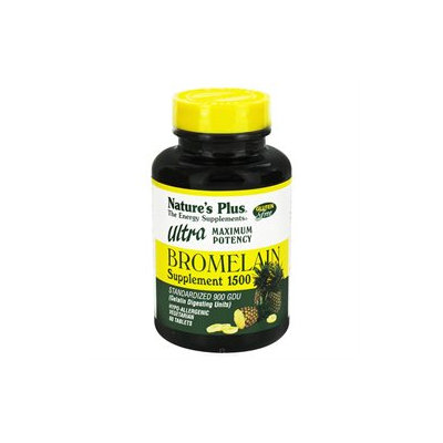 Nature's Plus Ultra Bromelain Supplement, Tablets, 60 ea