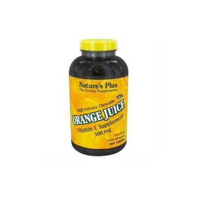 Nature's Plus Chewable Orange Juice Vitamin C - 500 mg - 180 Tablets
