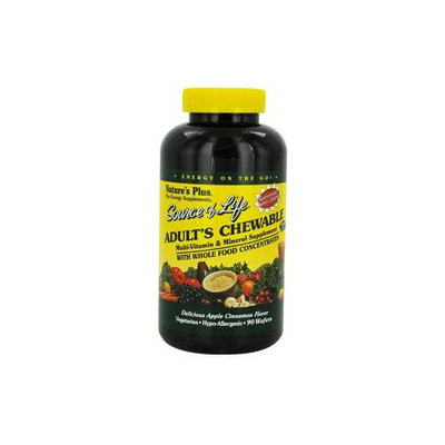 Nature's Plus - Source Of Life Adult's Chewable Apple Cinnamon - 90 Wafers