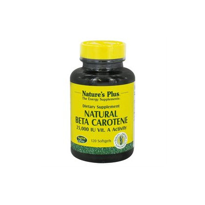 Nature's Plus - Natural Beta Carotene 25000 IU - 120 Softgels