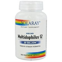 Solaray Multidophilus 12 - 20 billion microorganisms - 100 Vegetarian Capsules