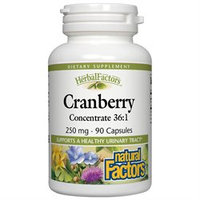 Natural Factors - Cranberry Concentrate 250 mg. - 90 Capsules