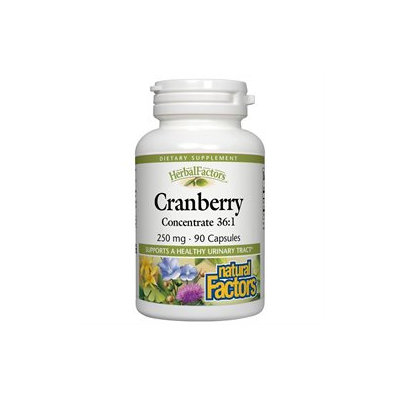 Natural Factors - Cranberry Concentrate 250 mg. - 90 Capsules