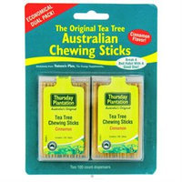Thursday Plantation - The Original Australian Tea Tree Chewing Sticks Toothpicks Twin Pack Special Cinnamon Flavor - 200 Sticks