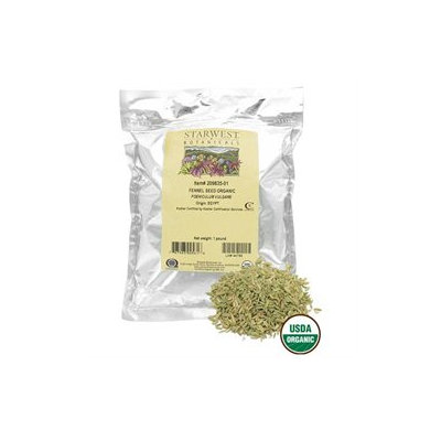 Starwest Botanicals Fennel Seed Whole Organic - 1 lb