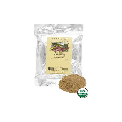 Starwest Botanicals Flax Seed Whole Organic - 1 lb