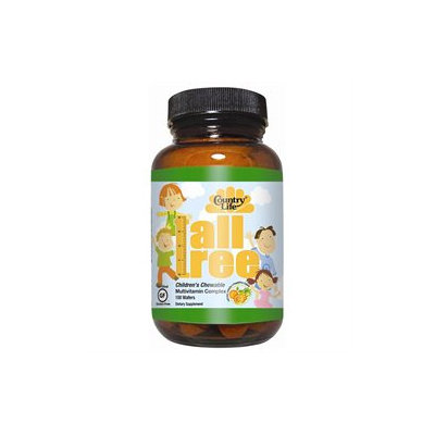 Country Life Vitamins Country Life Tall Tree Kid Multi Chewables, Orange-Pineapple