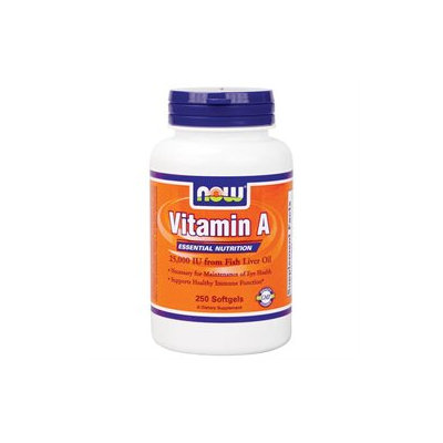 NOW Foods - Vitamin A Fish Liver Oil - 250 Softgels