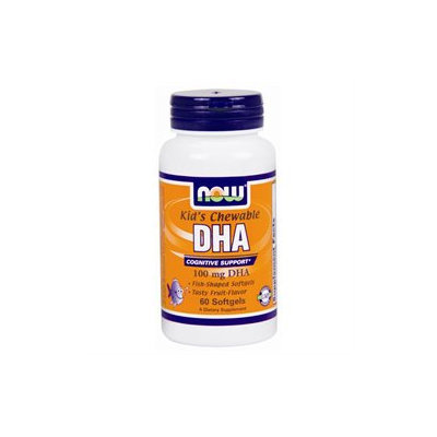 NOW Foods - Kid's Chewable DHA 100 mg. - 60 Softgels