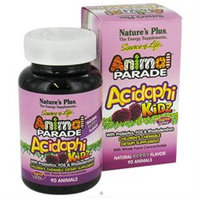 Nature's Plus Animal Parade AcidophiKidz Children's Chewables, Berry, 90 animals