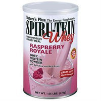 Spiru-Tein (Spirutein) Whey Raspberry Royale Nature's Plus 1.05 lb Powder