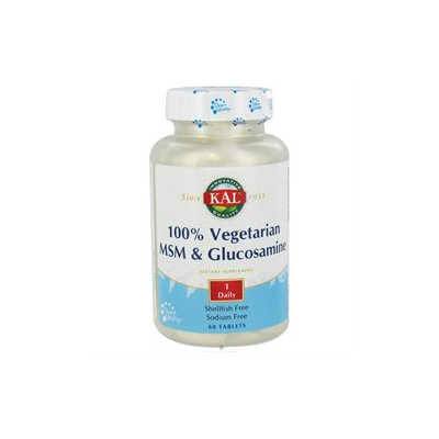 Kal MSM and Glucosamine 100% Vegetarian - 60 Tablets