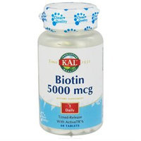 Kal - Biotin Timed-Release 5000 mcg. - 60 Tablets