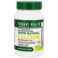 Vibrant Health Super Natural Calcium - 60 Tablets - Bone Health