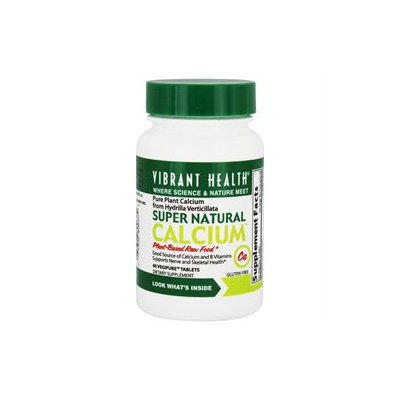 Vibrant Health Super Natural Calcium - 60 Tablets - Bone Health