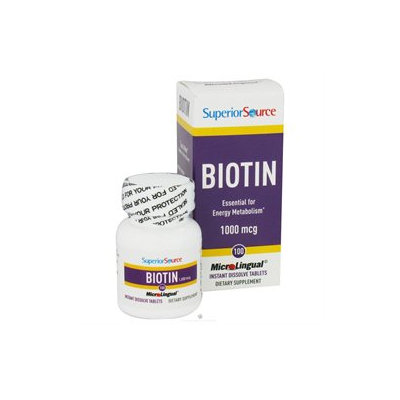 Superior Source - Biotin Instant Dissolve 1000 mcg. - 100 Tablets