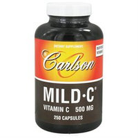Carlson Labs - Mild-C Vitamin C 500 mg. - 250 Capsules