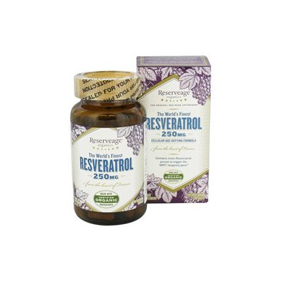 ReserveAge Organics - Resveratrol 250 mg. - 120 Vegetarian Capsules