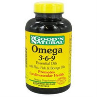 Good 'N Natural - Omega 3-6-9 Flax Fish & Borage Oils - 120 Softgels