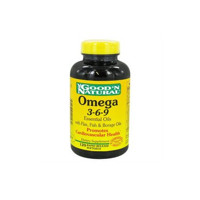 Good 'N Natural - Omega 3-6-9 Flax Fish & Borage Oils - 120 Softgels