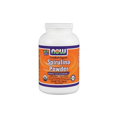 NOW Foods Spirulina Powder Certified Organic, 1 lb