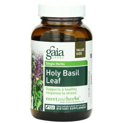 Gaia Herbs Holy Basil Leaf, 120 Liquid Phyto-Capsules