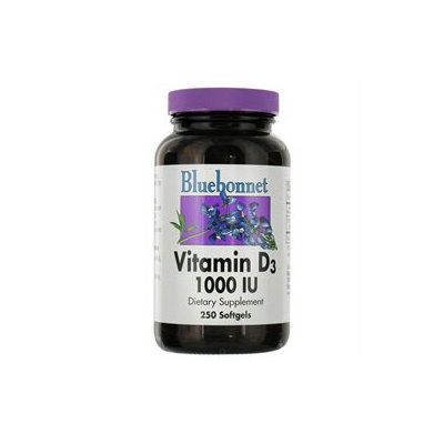 Bluebonnet Nutrition - Vitamin D3 1000 IU - 250 Softgels