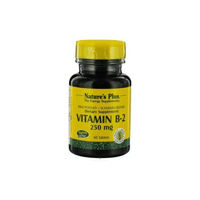 Nature's Plus - Vitamin B-2 Sustained Release 250 mg. - 60 Tablets