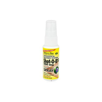 Nature's Plus Shot-O-B12 Spray Natural Cherry - 5000 mcg - 2 fl oz