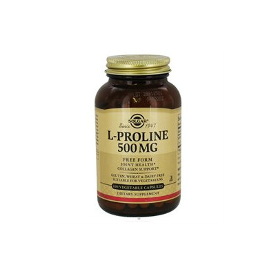 Solgar L-Proline - 500 mg - 100 Vegetable Capsules