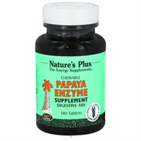 Nature's Plus Papaya Enzyme Chewable - 180 Tablets