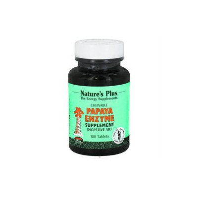 Nature's Plus Papaya Enzyme Chewable - 180 Tablets