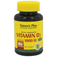 Nature's Plus - Vitamin D3 1000 IU - 180 Softgels