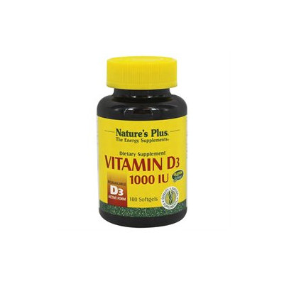 Nature's Plus - Vitamin D3 1000 IU - 180 Softgels