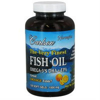 Carlson Labs, Very Finest Norwegian Fish Oil Orange 1000 mg 120 softgels
