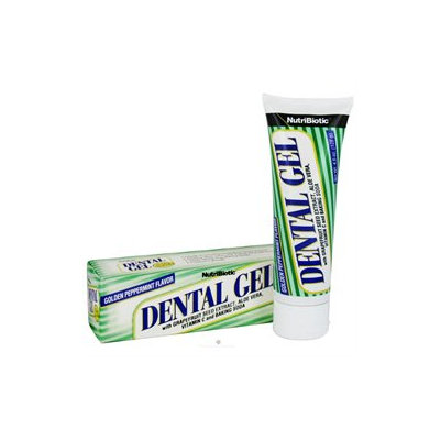 NutriBiotic, Dental Gel Golden Peppermint 4.5 oz