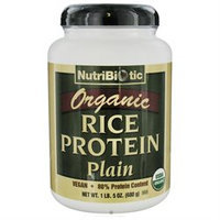 Nutribiotic - Organic Vegan Rice Protein Plain Flavor - 1.5 lbs.
