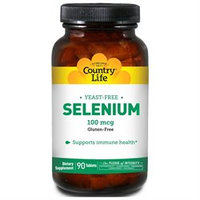 Country Life - Selenium Selenomethionine 100 mcg. - 90 Tablets