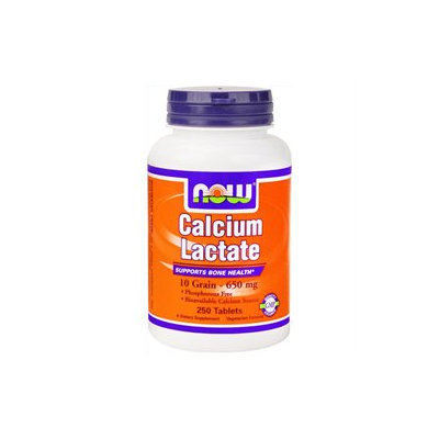 NOW Foods - Calcium Lactate - 250 Tablets