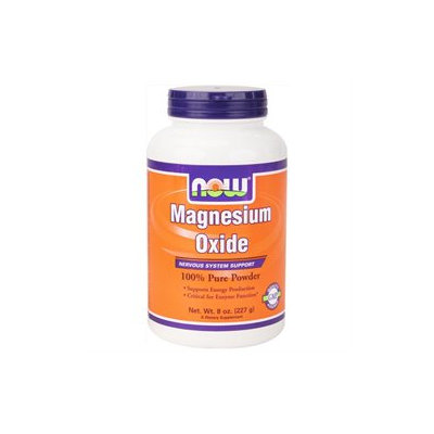 NOW Foods - Magnesium Oxide Powder - 8 oz.