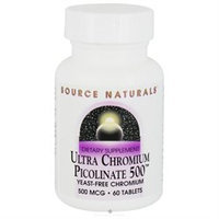 Source Naturals - Ultra Chromium Picolinate 500 mcg. - 60 Tablets