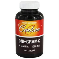 Carlson Laboratories One-Gram C 1000 MG - 100 Tablets - Vitamin C