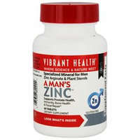 Vibrant Health A Man's Zinc, Tablets, 60 ea