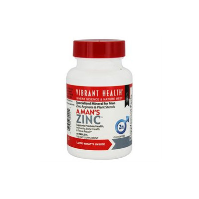 Vibrant Health A Man's Zinc, Tablets, 60 ea
