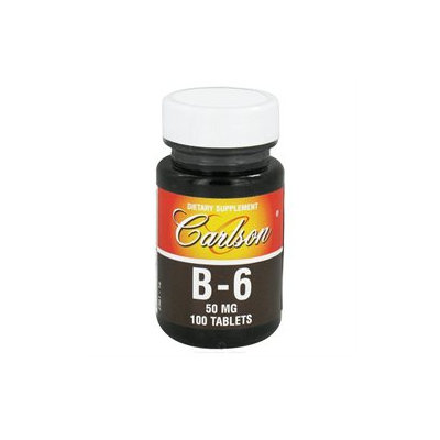 Carlson Laboratories Vitamin B-6, 50 mg, 100 tablets, Carlson Labs
